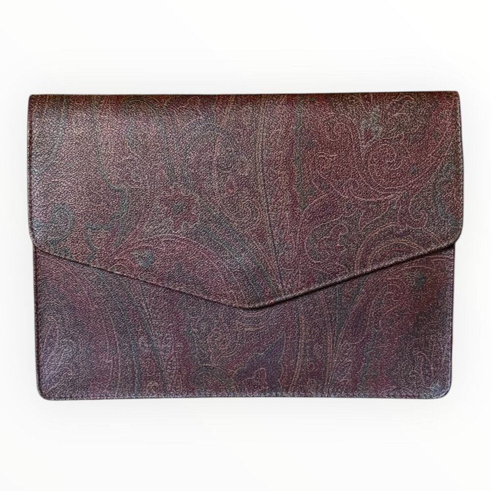 Vintage ETRO Paisley Envelope Clutch